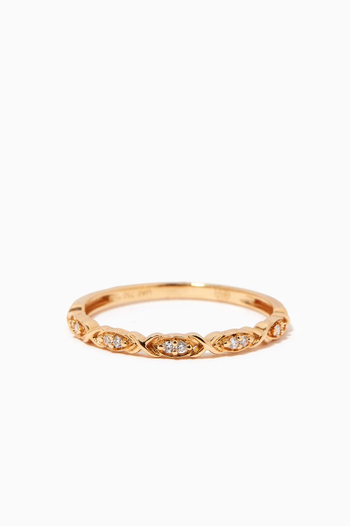 

Stackable Diamond Ring in 18kt Rose Gold