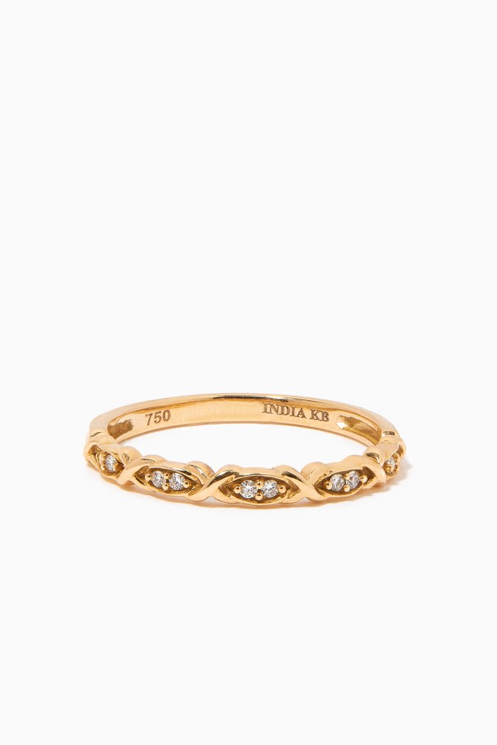

Stackable Diamond Ring in 18kt Yellow Gold