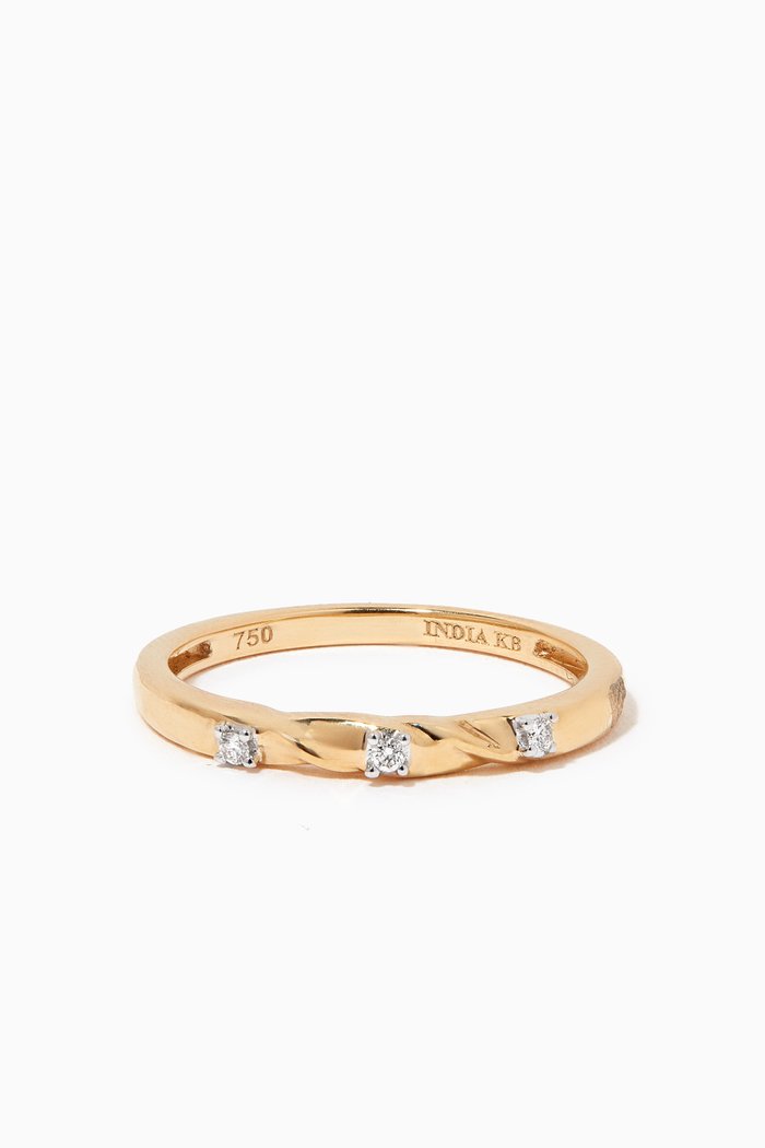 

Stackable Diamond Ring in 18kt Yellow Gold