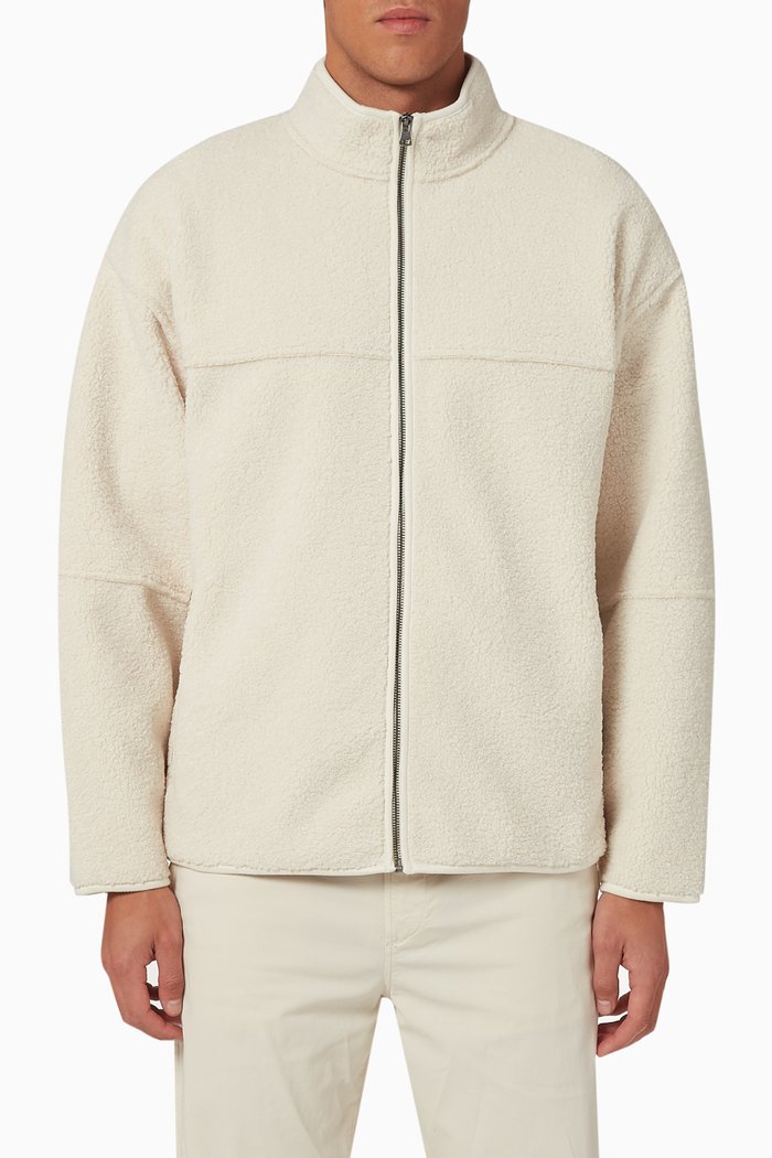 

Zip Jacket in Sherpa, Neutral