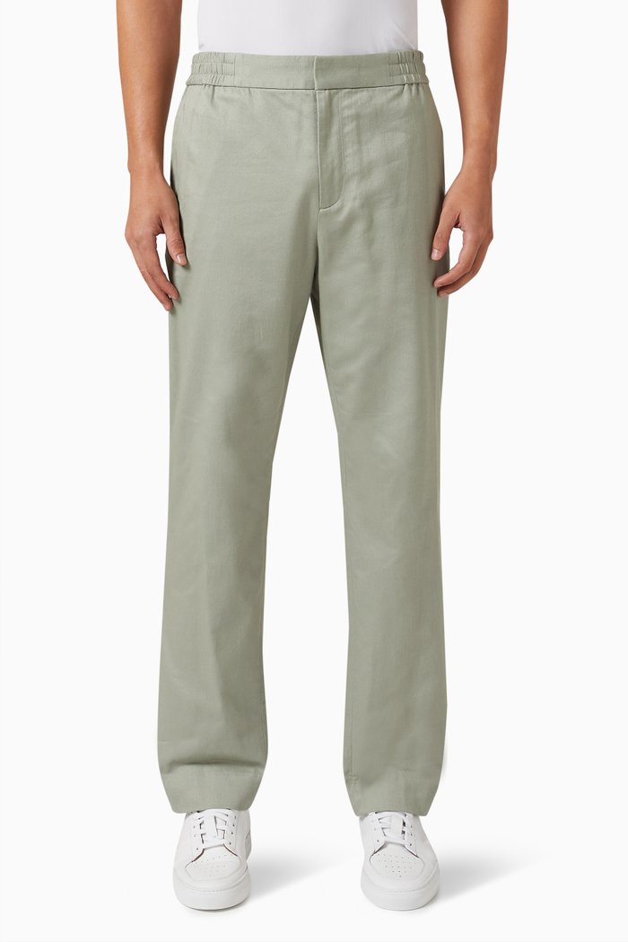 

Pull-on Pants in Cotton, Green