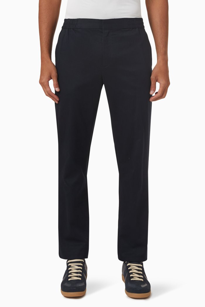 

Pull-on Pants in Cotton, Blue