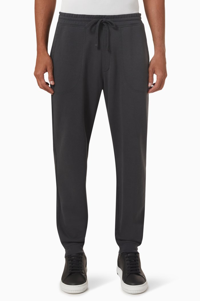 

Tapered Sweatpants in French-terry, Black
