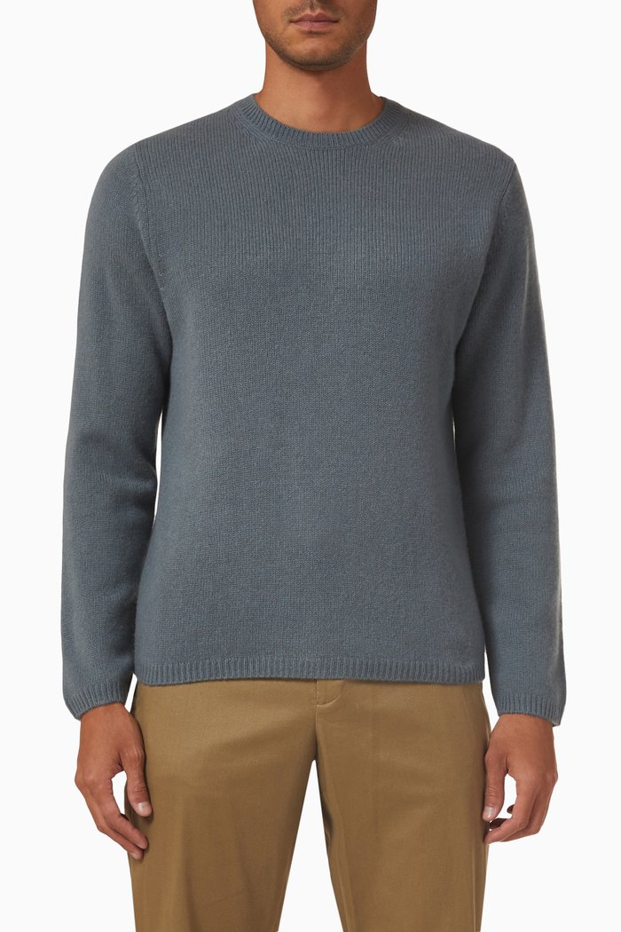 

Crewneck Sweater in Cashmere, Green