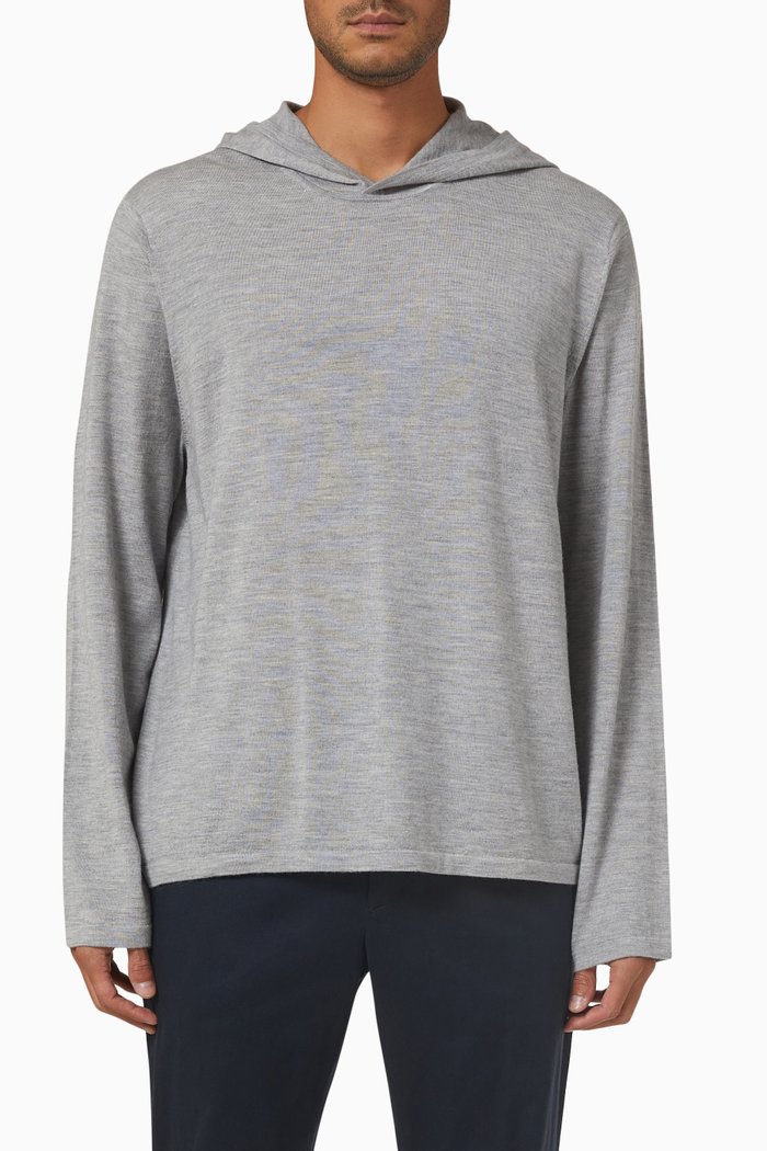 

Featherweight Hoodie in Cashmere-blend, Grey