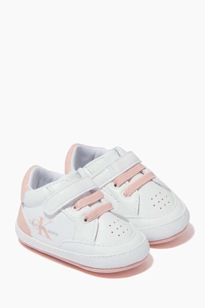 

Logo Sneakers in Synthetic Leather, White