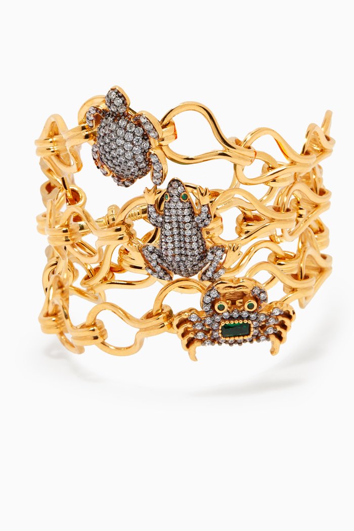 

Icons Artemis Wrap Bracelet in 24kt Gold-plated Bronze, Yellow