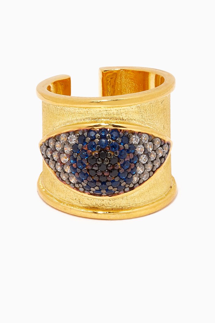 

Nazar Right Single Ear Cuff in 24kt Gold-plated Bronze, Yellow
