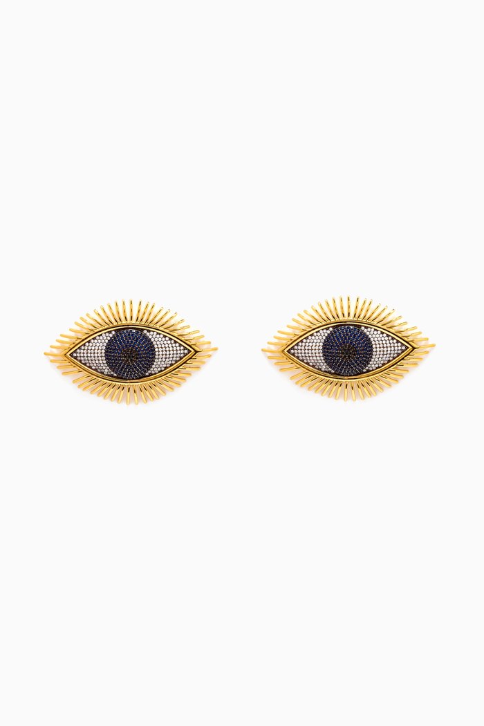 

Karma Clip Earrings in 24kt Gold-plated Bronze, Yellow