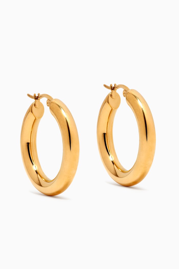 

Pristine Hoops in 18kt Gold-plated Stainless Steel