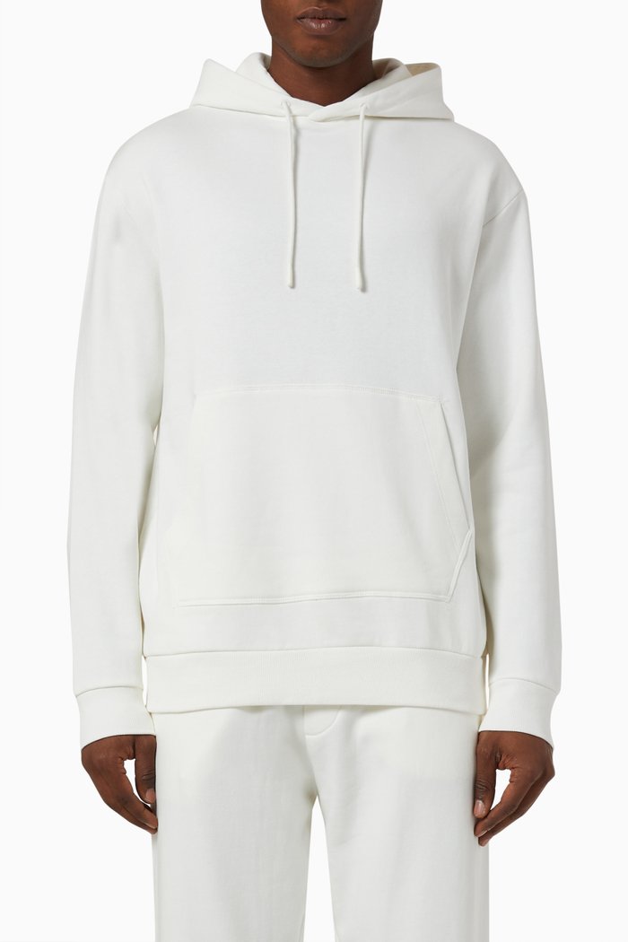Relaxed Hoodie in Organic-cotton, Neutral