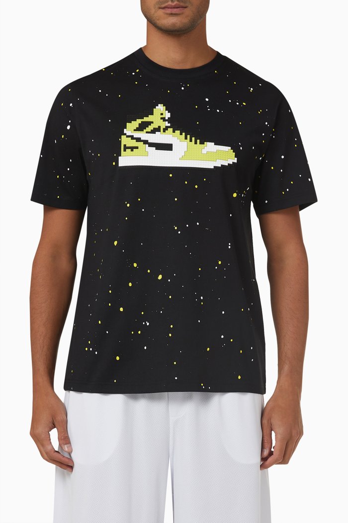 

Neon Volt T-shirt in Cotton Jersey, Black