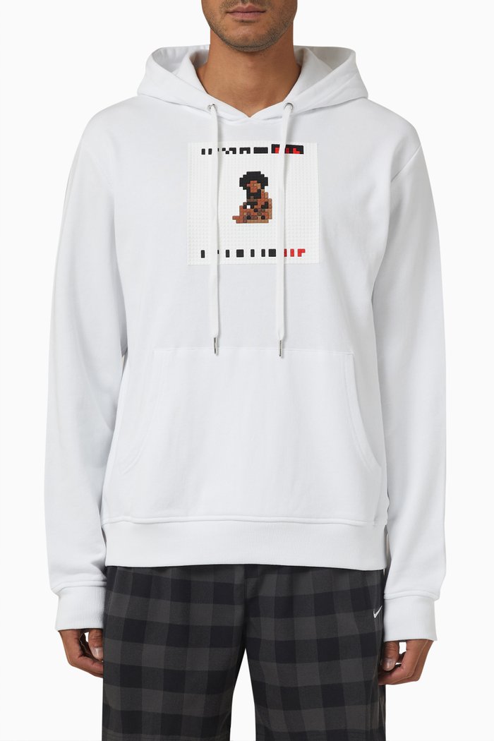 Big Baby Hoodie in Fleece, White