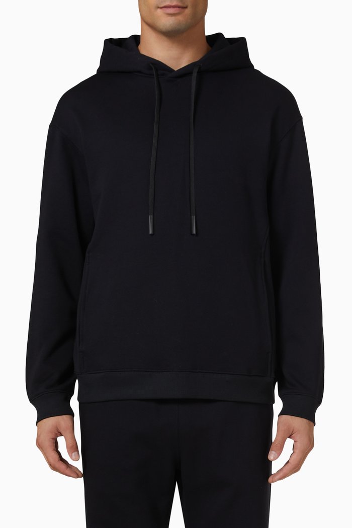

Colts Hoodie in Cotton Terry, Black