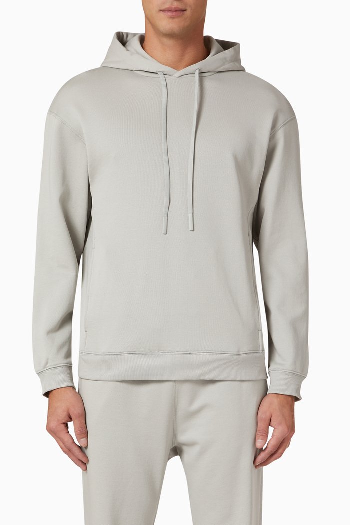 Colts Hoodie in Cotton Terry, Grey