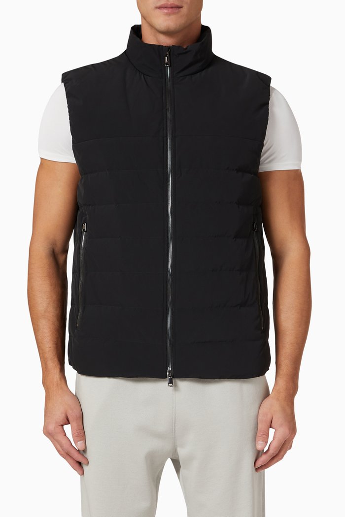 

Nicholas PQ Vest in Nylon, Black