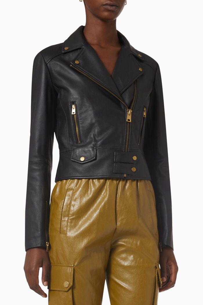 

Sensibile Biker Jacket in Nappa, Black