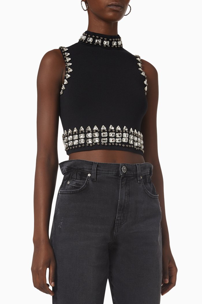 

Duchess Embellished Top, Black