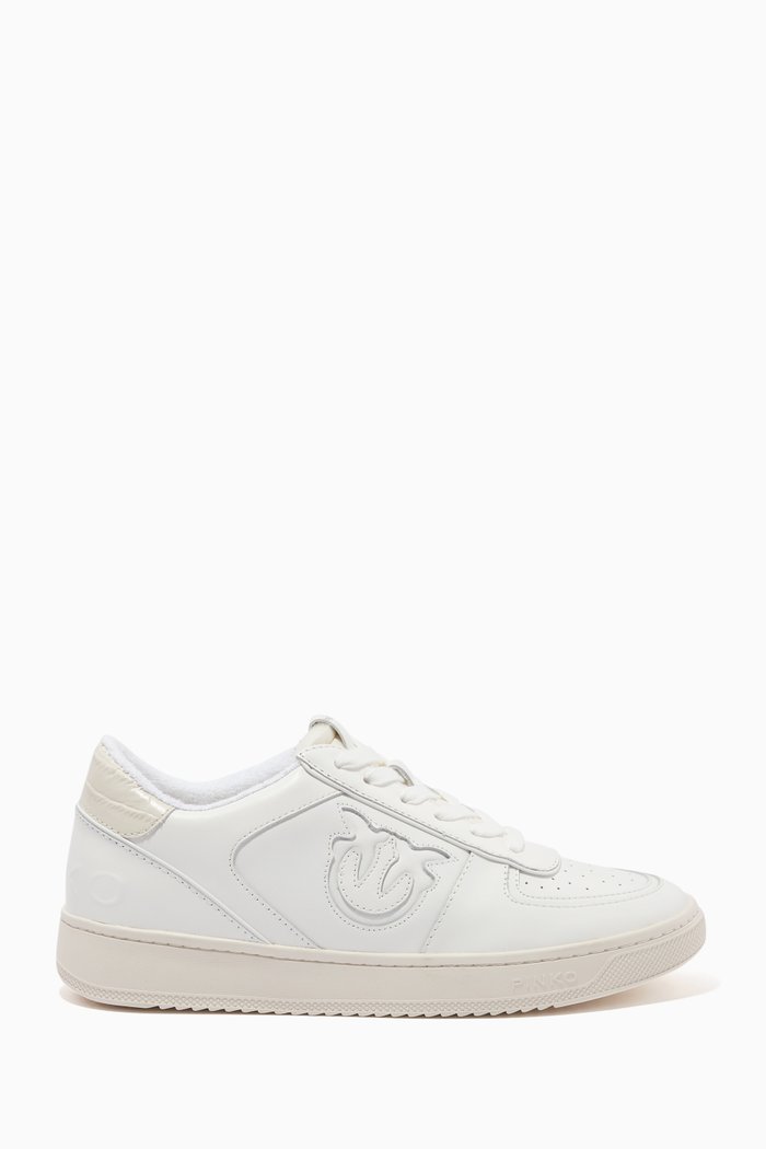 

Bondy Basketball Sneakers in Leather, White