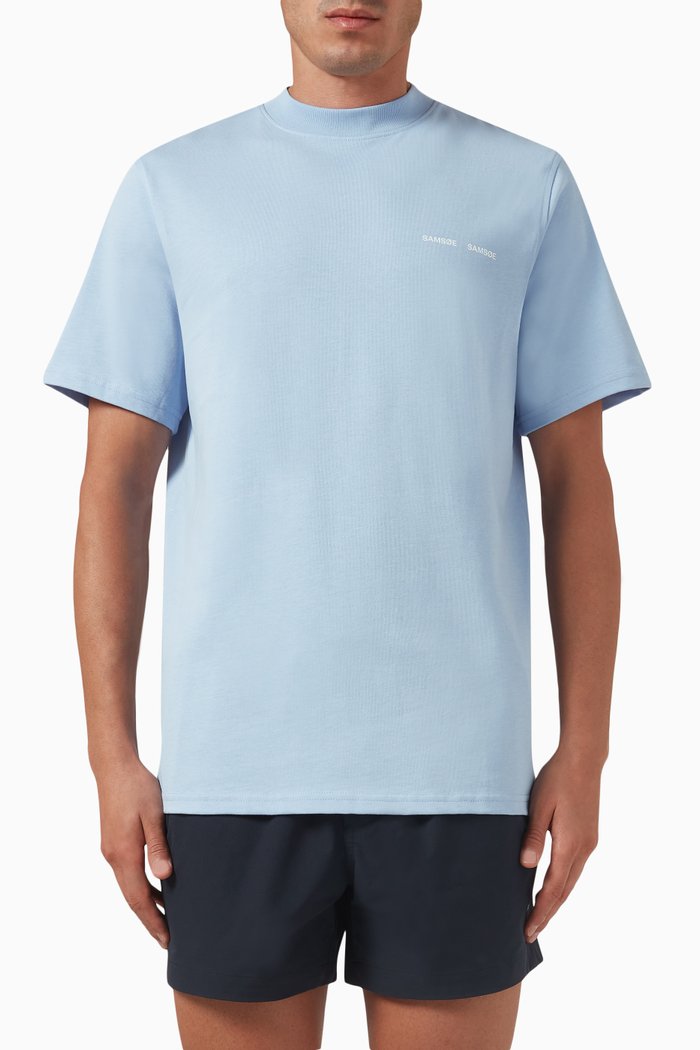 

Norsbro T-shirt in Organic Cotton, Blue
