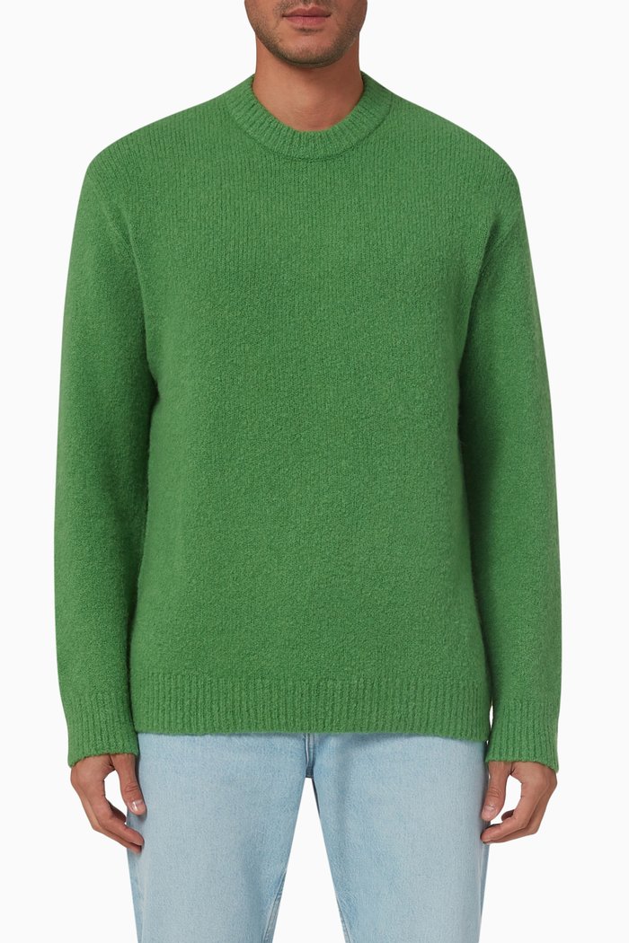 

Alter Crewneck 14082 Sweater in Alpaca Wool-blend, Green
