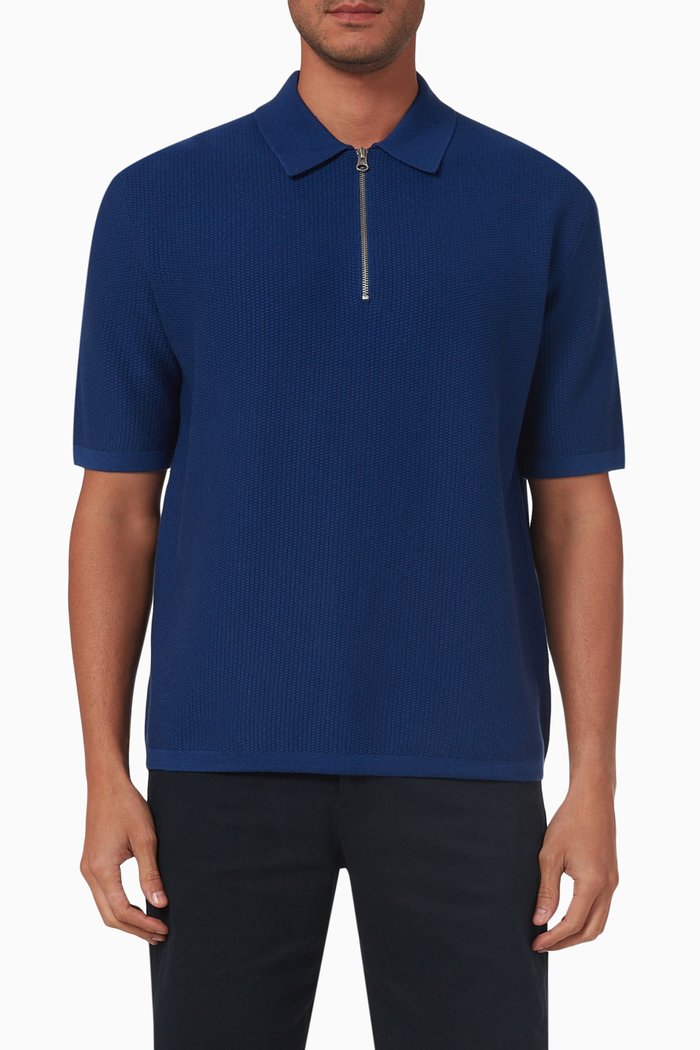 

Garam 10490 Polo Shirt in Ecovero™, Blue