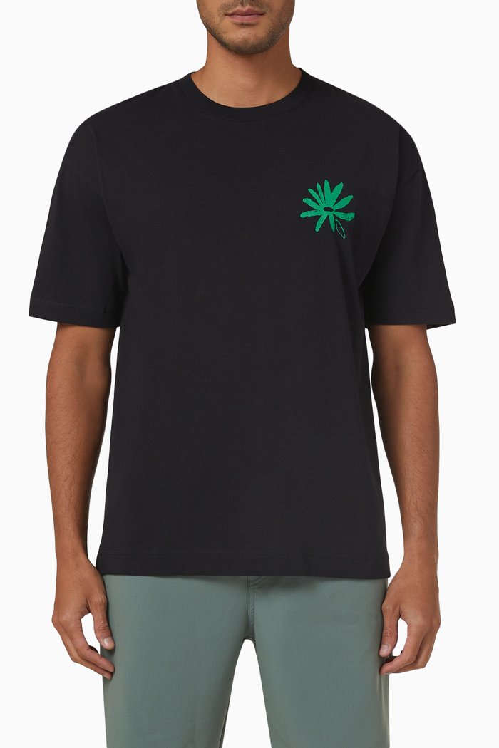 

Leaf T-shirt in Organic Cotton, Black