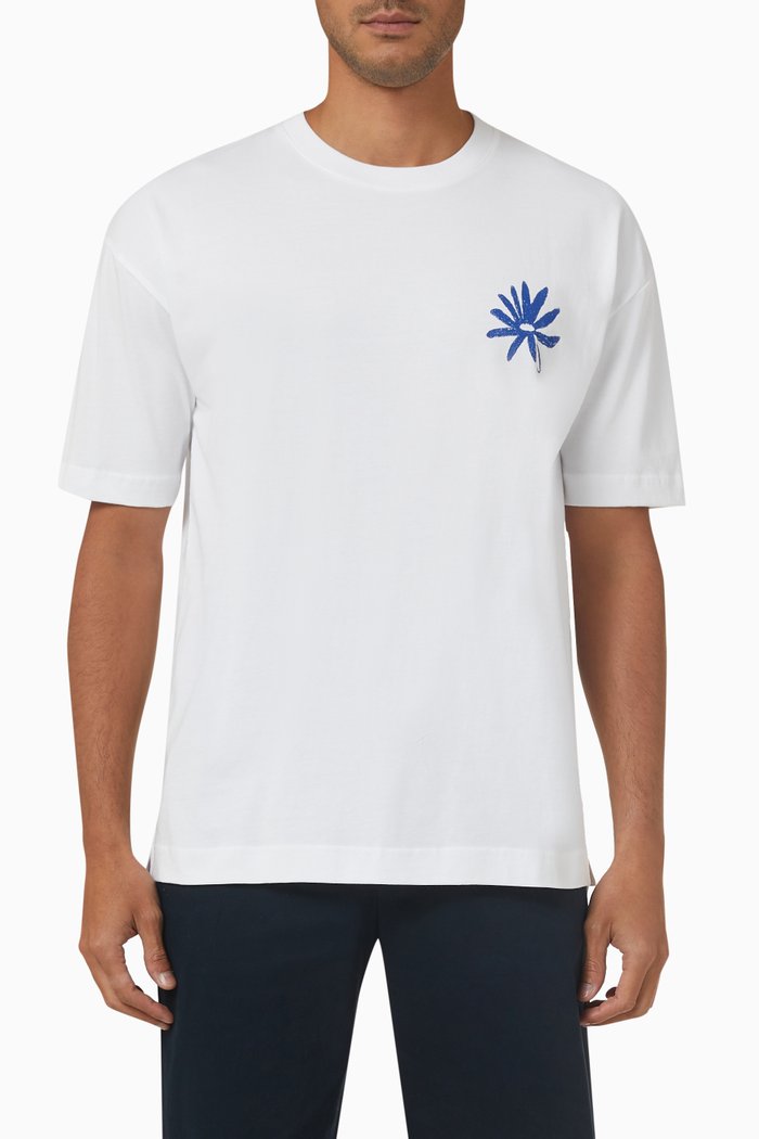 

Leaf T-shirt in Organic Cotton, White
