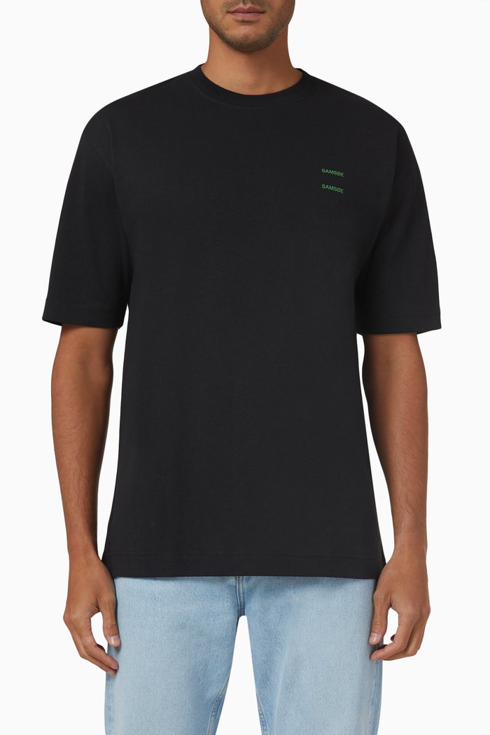 Joel T-shirt in Organic Cotton, Black