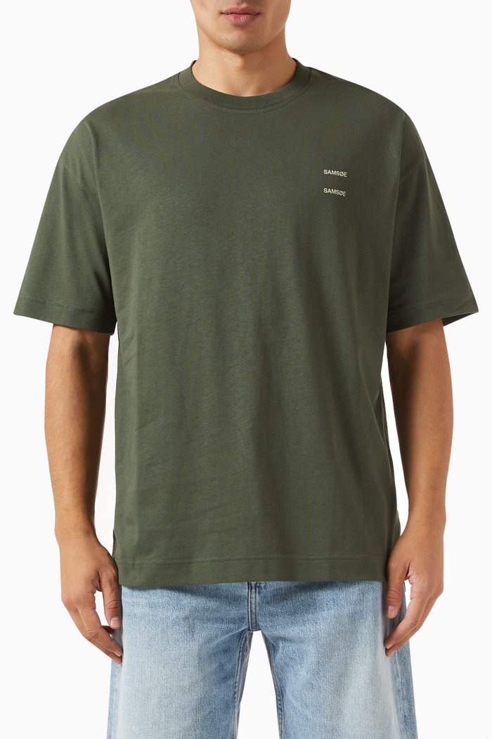 

Joel T-shirt in Organic Cotton, Green