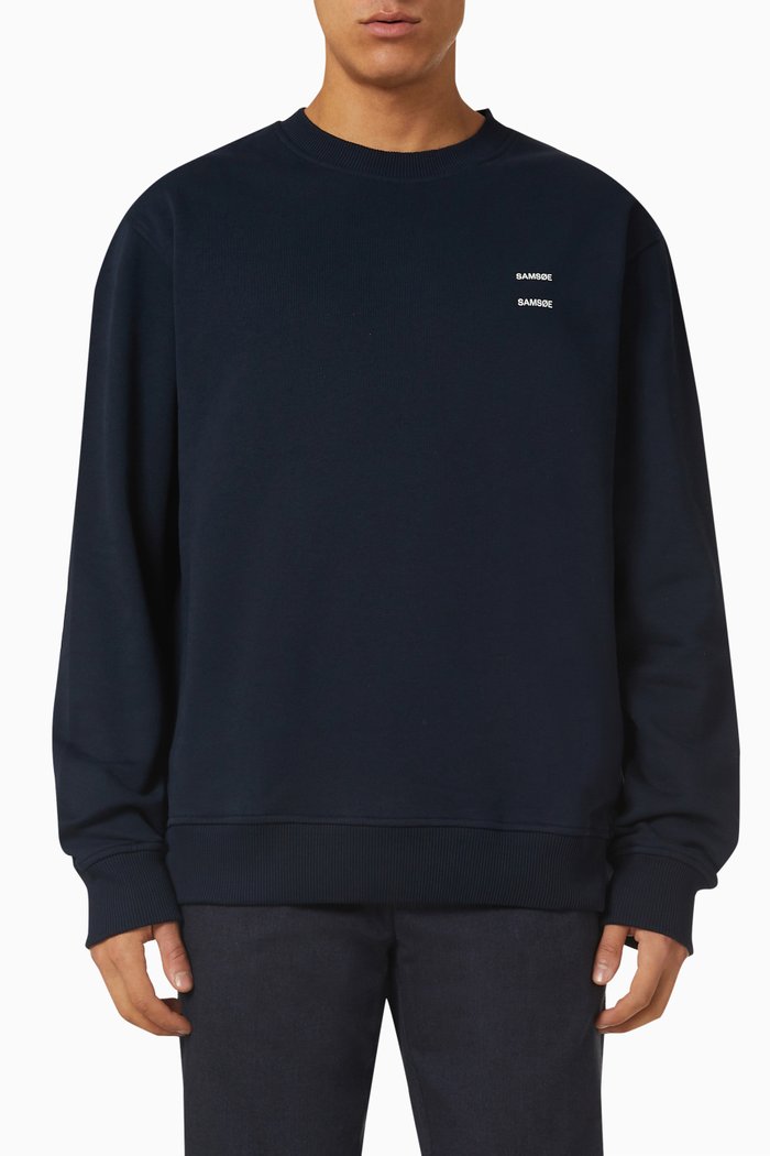 

Joel Sweatshirt in Organic Cotton, Blue