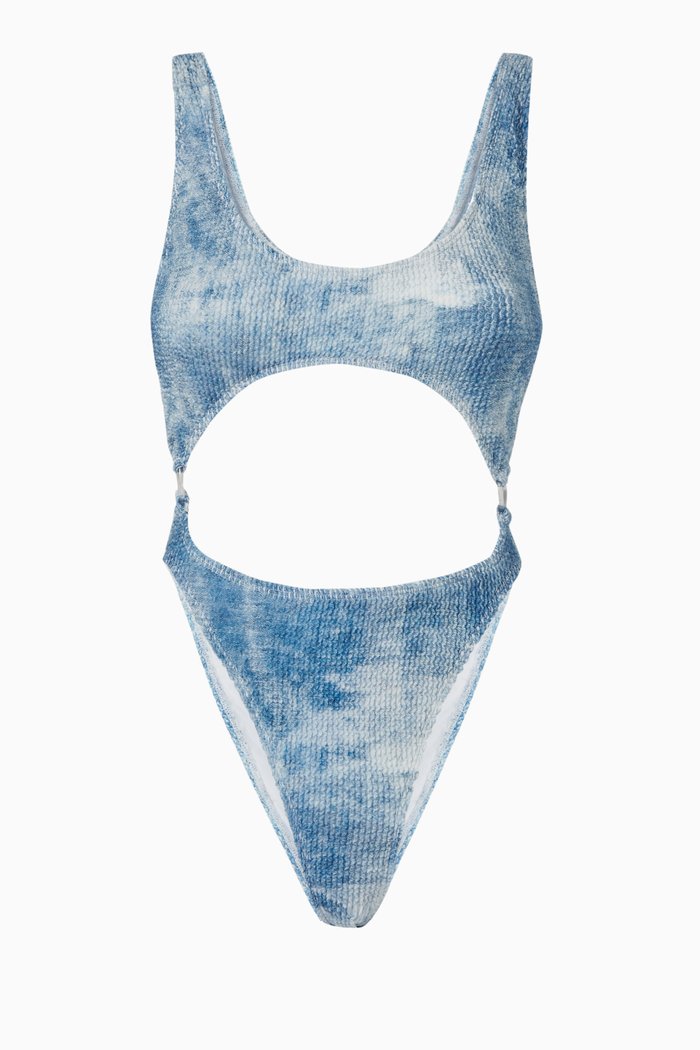 

Always Fits Cut-out One-piece Swimsuit, Purple