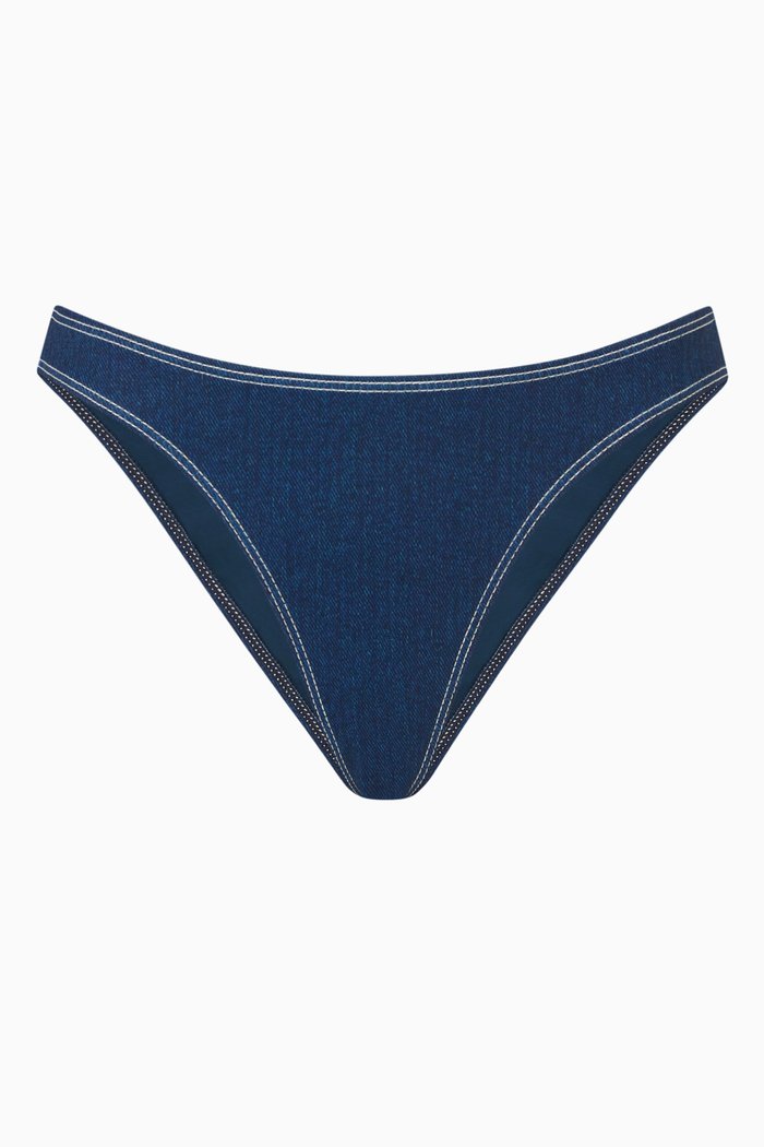 

Better Bikini Bottoms in Stretch Nylon, Blue