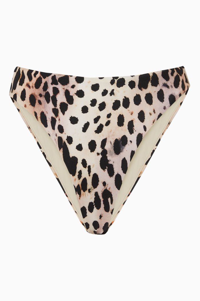 

Good Waist Bikini Bottoms in Satin, Brown