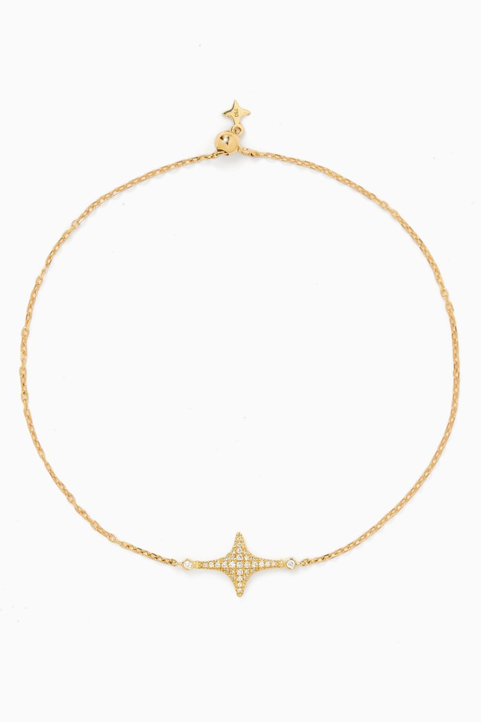 

Star Pavé Diamond Bracelet in 18kt Yellow Gold