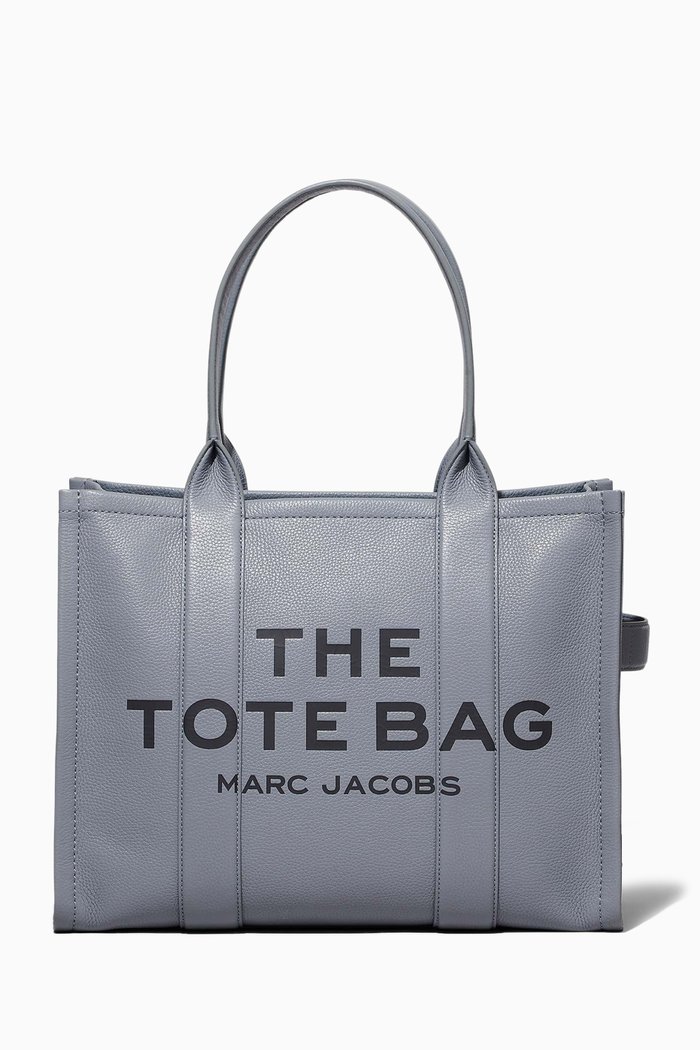 

The Large Tote Bag in Leather, Grey