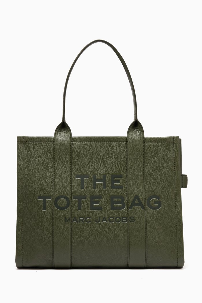 

The Large Tote Bag in Leather, Brown