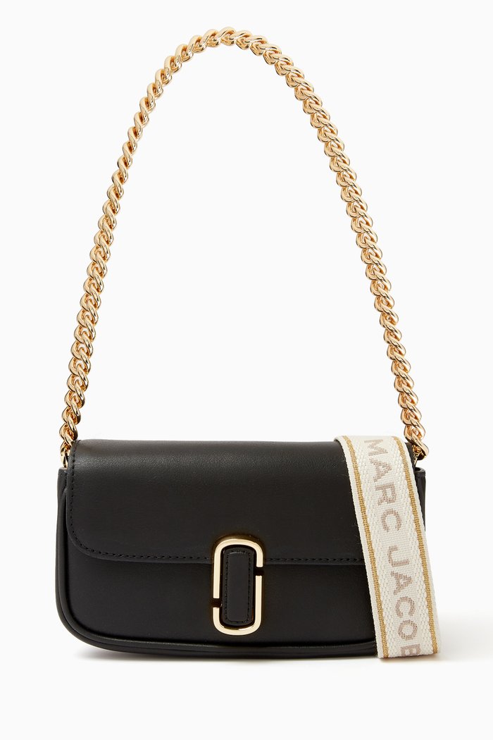 

The J Marc Mini Shoulder Bag in Leather, Black