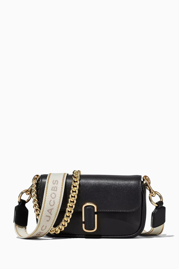 

The J Marc Mini Shoulder Bag in Leather, Black