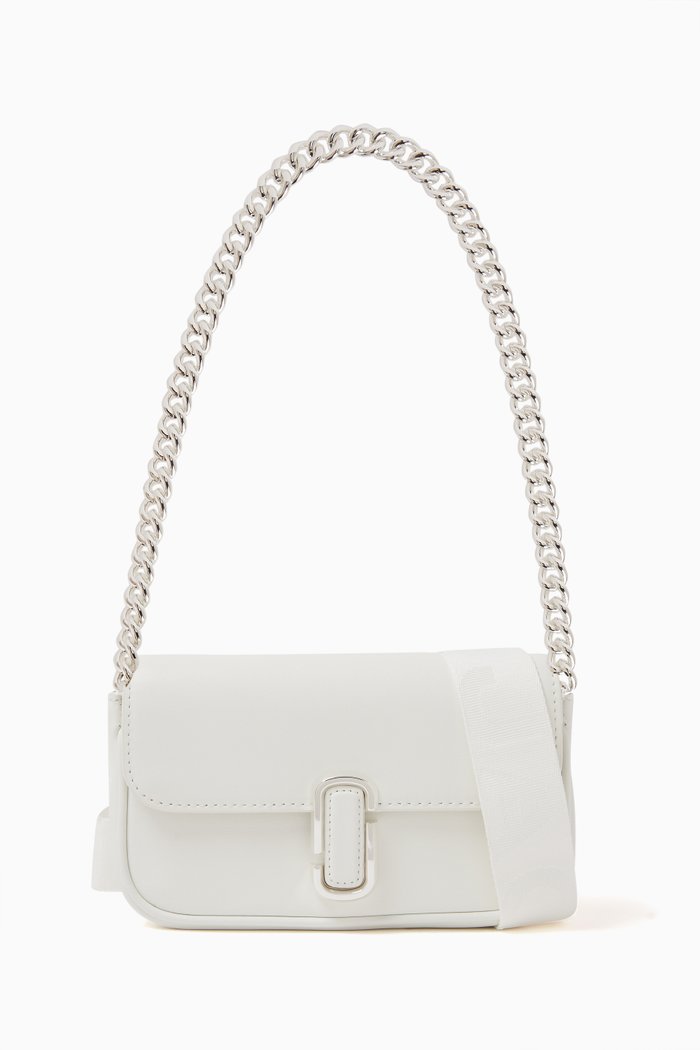 

The J Marc Mini Shoulder Bag in Leather, White