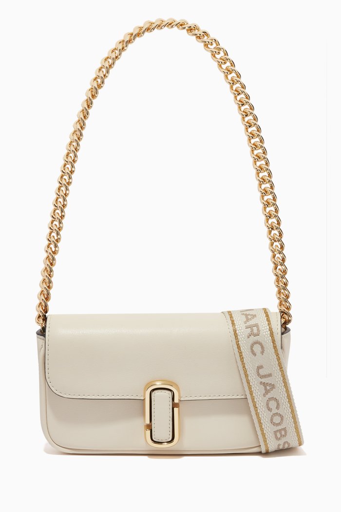 

The J Marc Mini Shoulder Bag in Leather, White