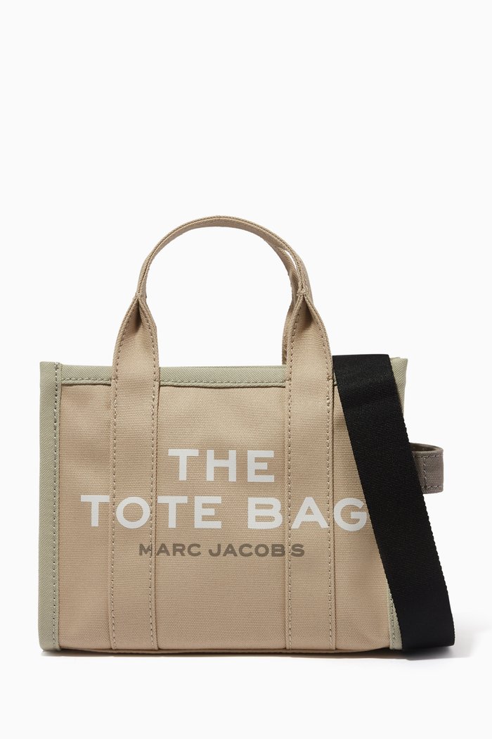 

The Colour-block Mini Tote Bag in Canvas, Neutral
