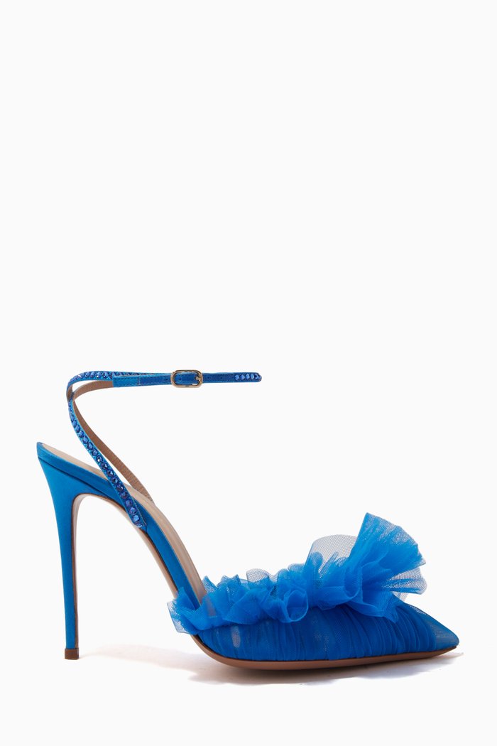 

Franca Glitz 105 Pumps in Tulle & Satin, Blue