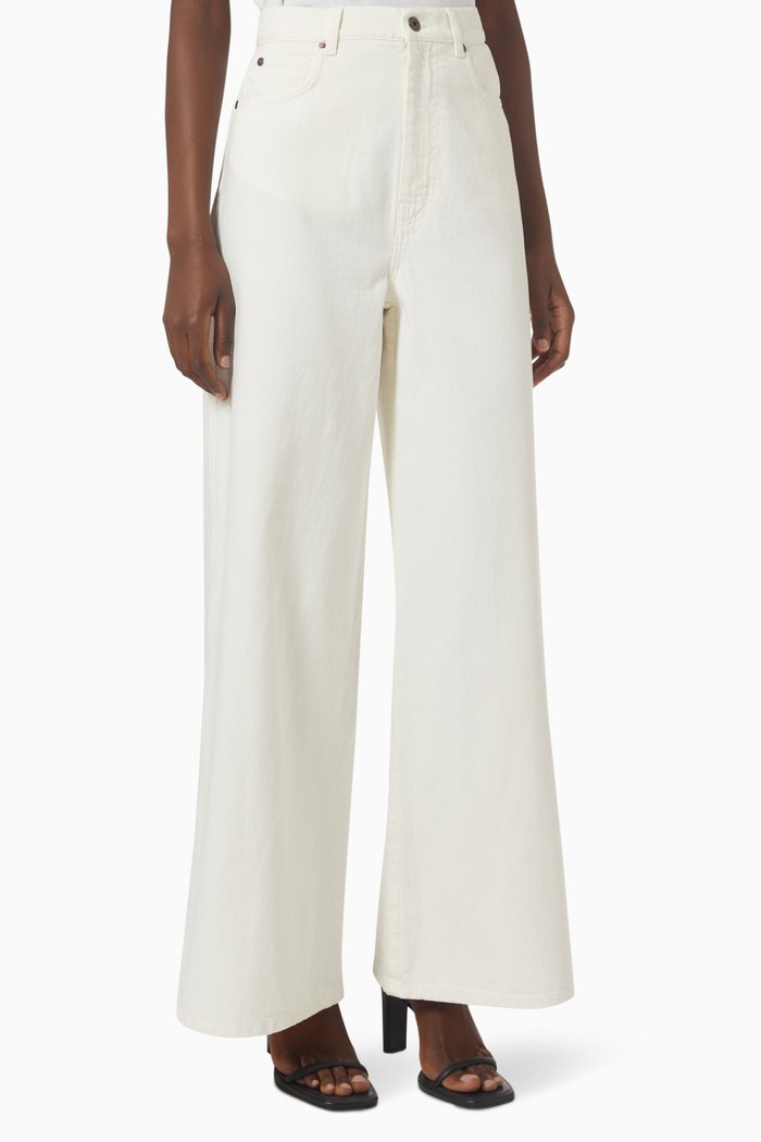 

Girante Pants in Cotton Bull Denim, Neutral