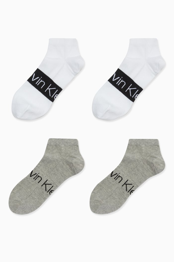 

Socks in Cotton, Set of Two, White