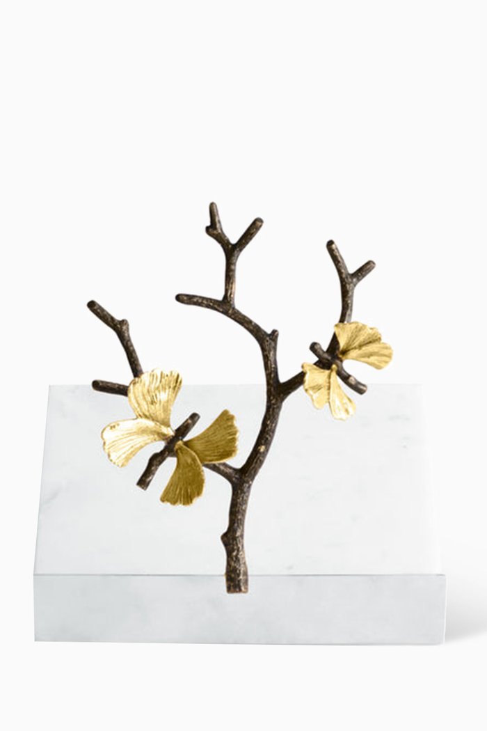 

Butterfly Ginkgo Dinner Napkin Holder, Black