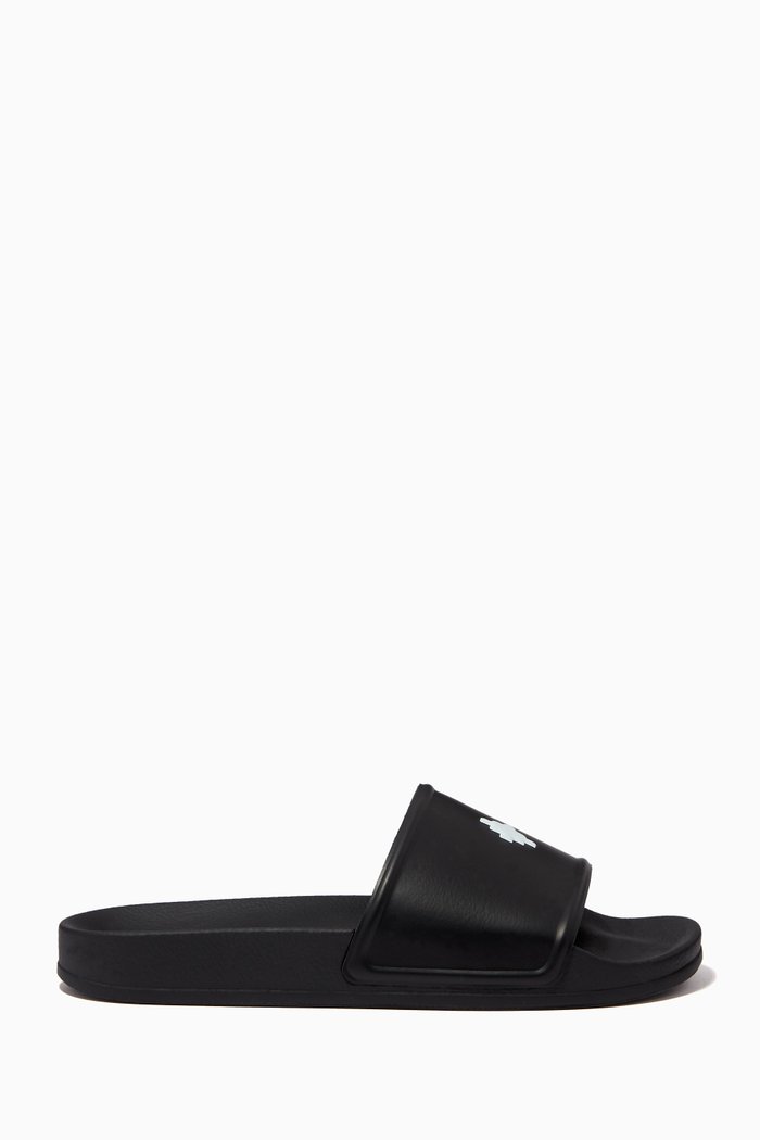 

County Cross Slides in Rubber, Black