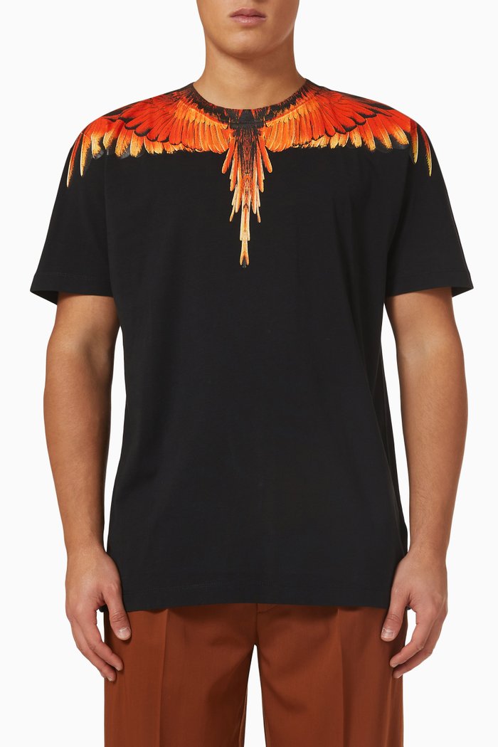 

Icon Wings T-shirt in Cotton Jersey, Black