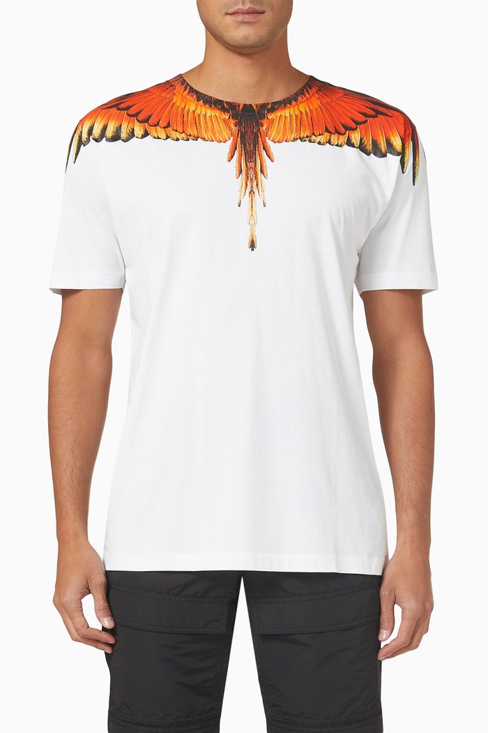 Icon Wings T-shirt in Cotton Jersey, White