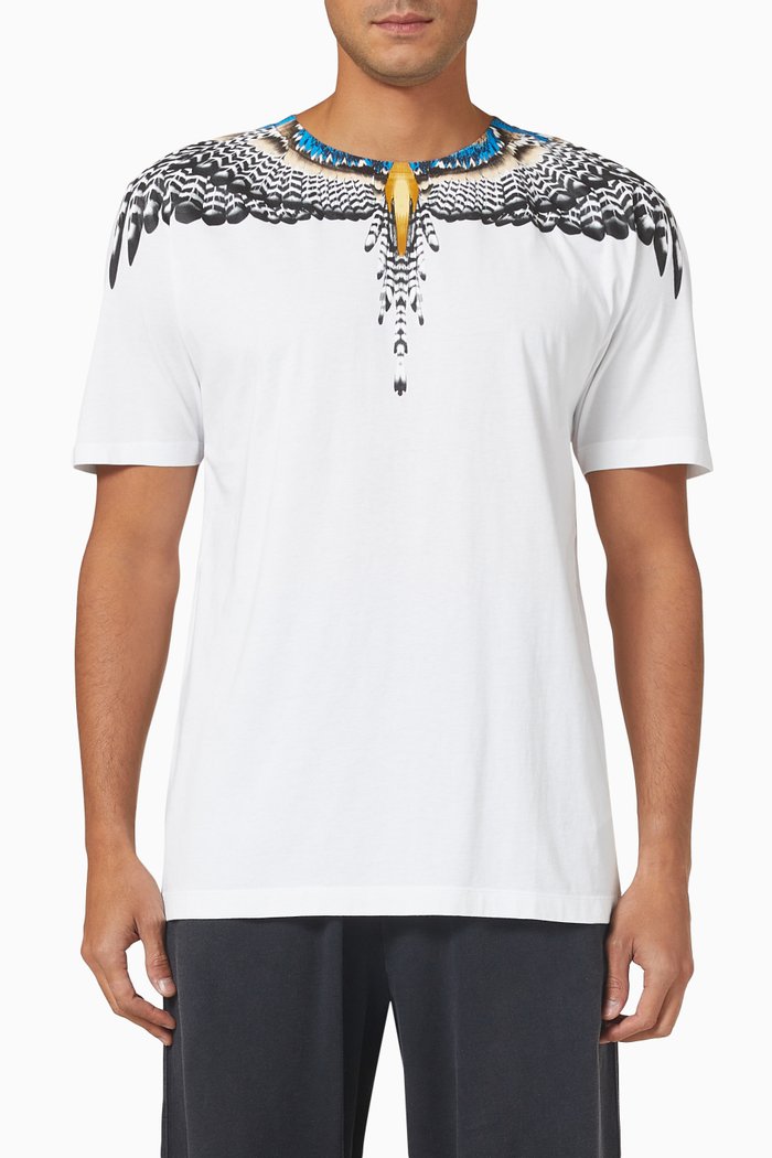 

Grizzly Wings T-shirt in Cotton Jersey, White